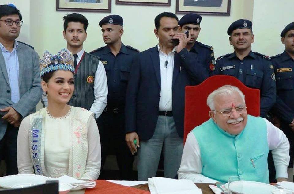 गीता महोत्सव में पहुंची मिस वर्ल्ड मानुषी छिल्लर, CM ने किया स्वागत