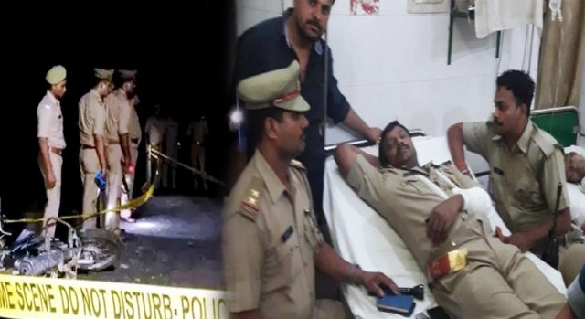 #सीतापुर पुलिस ने मुठभेड़ में मार गिराया 1 #लाख का ईनामी, #इंस्पेक्टर सहित 3 पुलिसकर्मी घायल