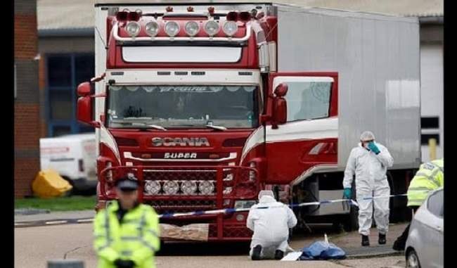 लन्दन में रेफ्रिजरेटर ट्रक में 39 शव बरामद, वियतनाम के नागरिक होने की आशंका