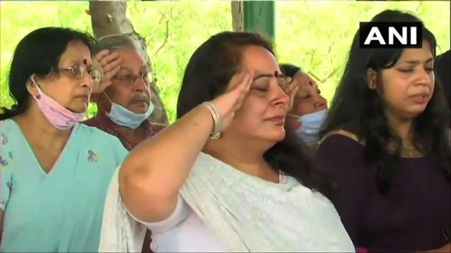 शहीद कर्नल आशुतोष का जयपुर में हुआ अंतिम संस्कार, बुलंदशहर में पाकिस्तान के विरोध में लगे नारे